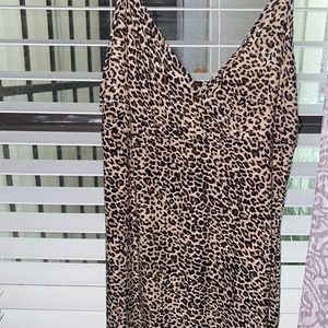 cheetah print x dress